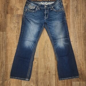 Rock Revival Blue Bootcut Jeans